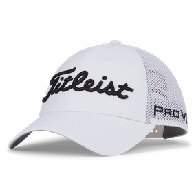 Photo Shoot Accessory Titleist Tour Performance Mesh Cap - White/Black