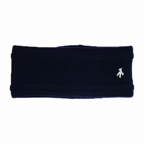 Office Wear Green Lamb Irene Fleece Lined Headband - Navy