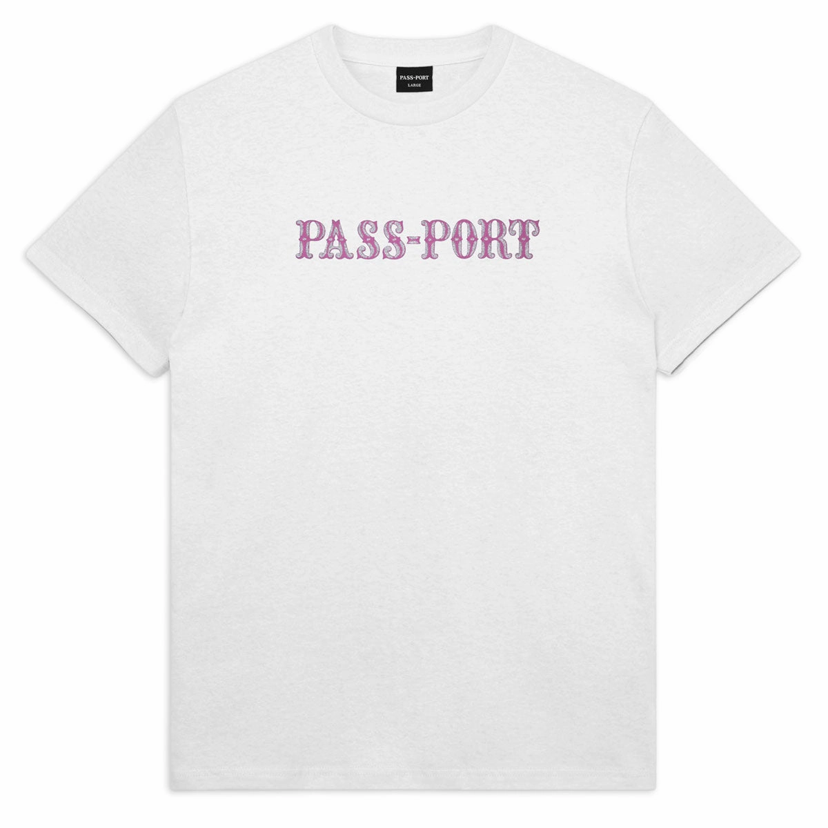 tall size Passport Glint T-Shirt - White