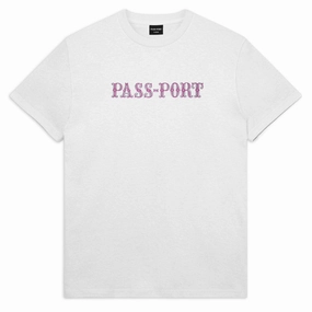 tall size Passport Glint T-Shirt - White