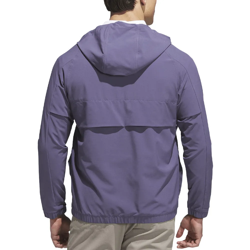 adidas Go-to Full-Zip Windbreaker - Preloved Violet Convertible Features Wrinkle Resistant