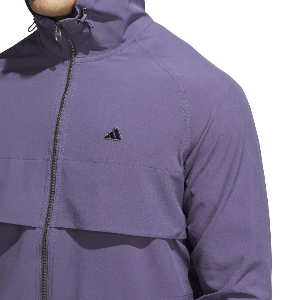 adidas Go-to Full-Zip Windbreaker - Preloved Violet DoubleLayered Collar