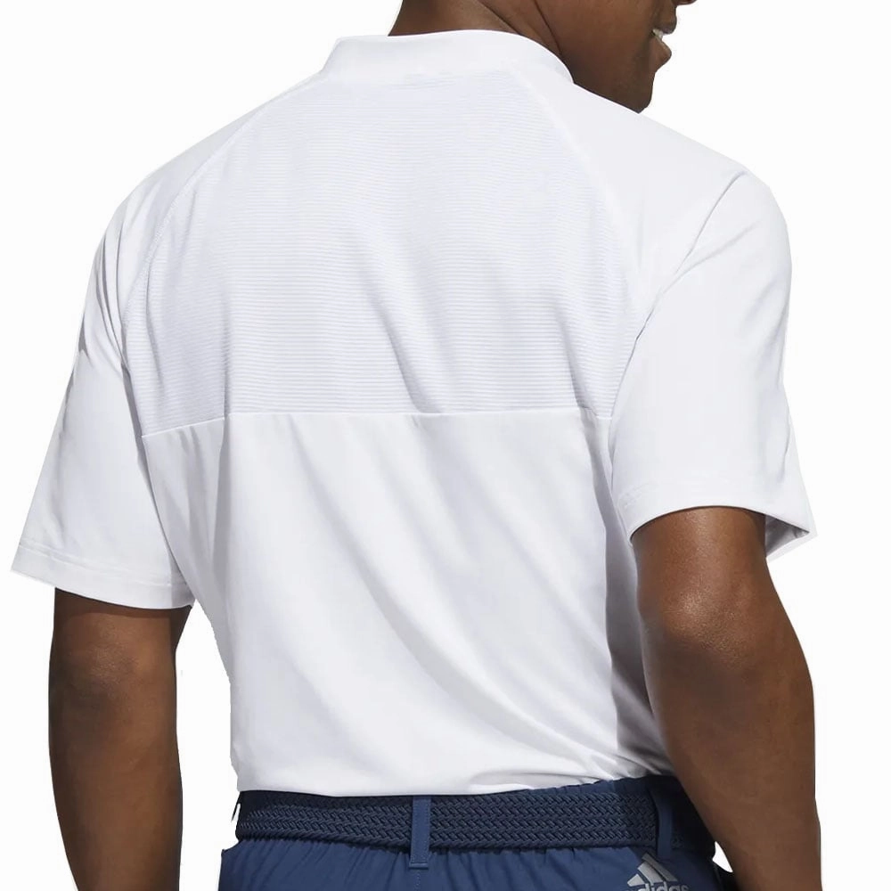 adidas Sport Collar Polo Shirt - White Sleek Layer