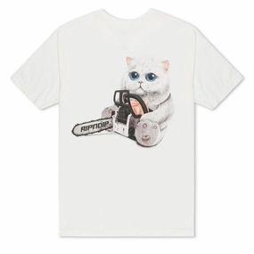 RIPNDIP Find Out T-Shirt - Bone Premium Cotton