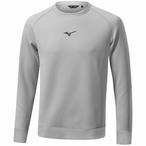 Mizuno G-Style Crewneck - Grey Cozy Feel