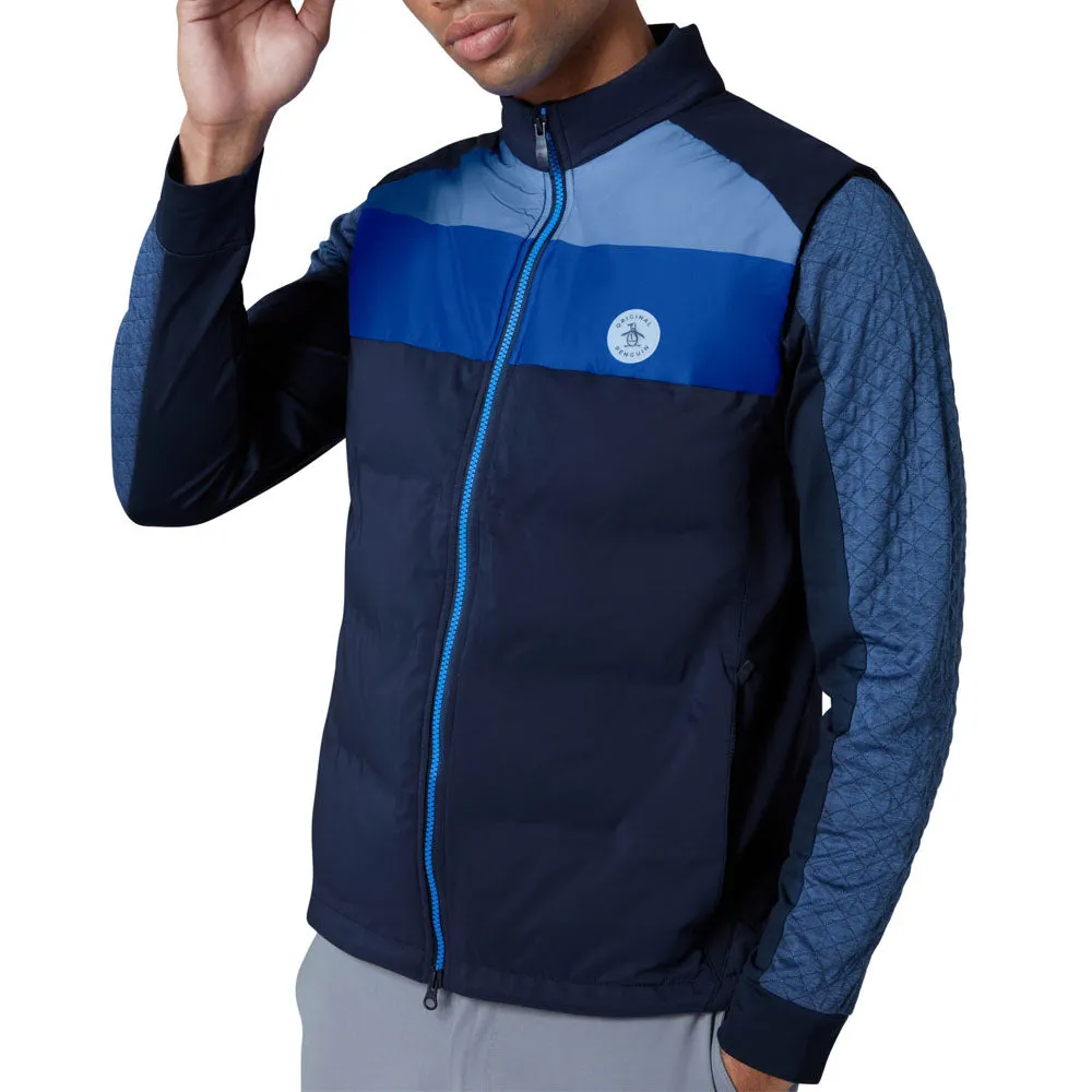cool - feeling clothing Original Penguin Lightweight Full Zip Puffer Gilet - Black Iris