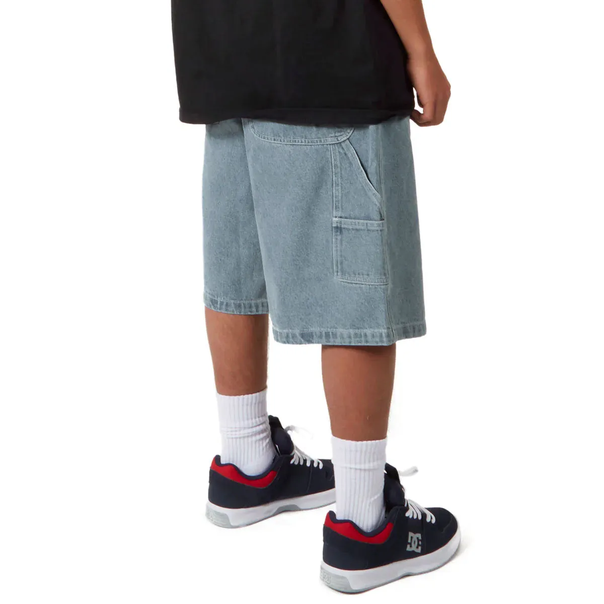 CCS Hammer Loop Jean Shorts - Bleach Wash Breathable mesh Warm Weather Style