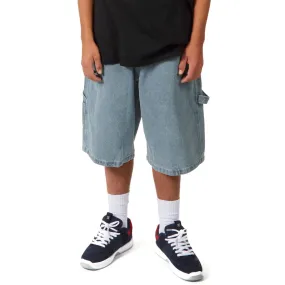 Cooling Mesh Lining CCS Hammer Loop Jean Shorts - Bleach Wash