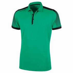 Galvin Green Marcus Polo Shirt - Green/Black Biodegradable Options