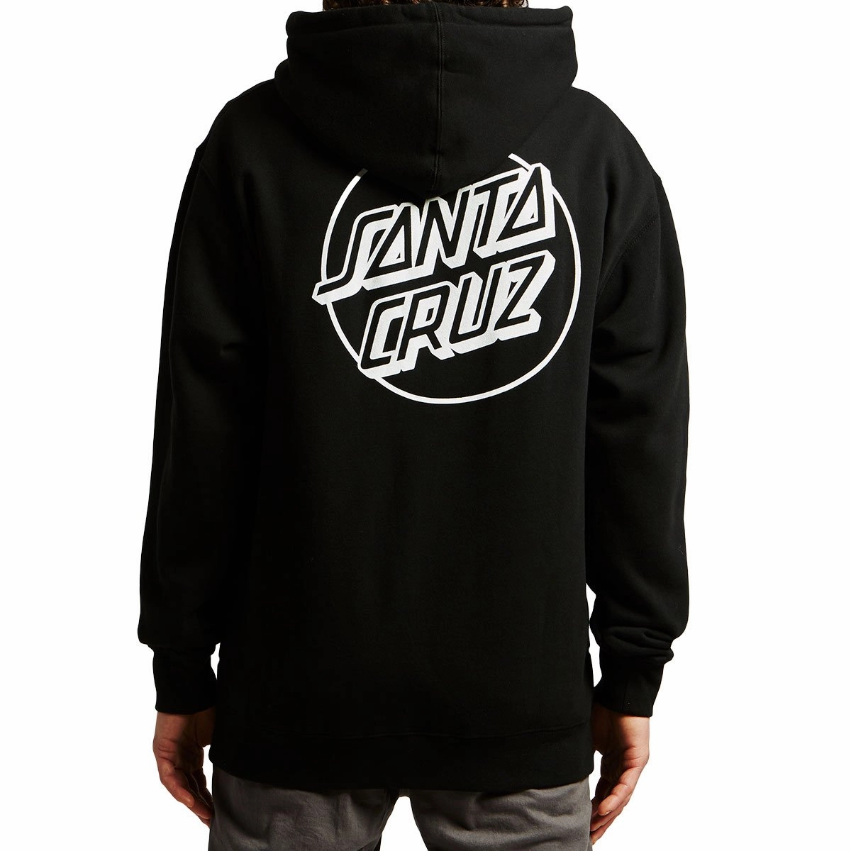 UPF Protection Cosplay wear Santa Cruz Opus Dot Pullover Hoodie - Black/White