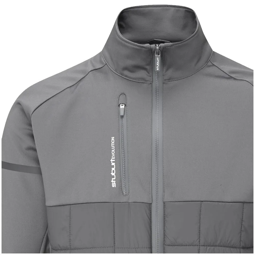 Recycled Polyester Leather Bits Stuburt Evolution Padded Jacket - Slate Grey