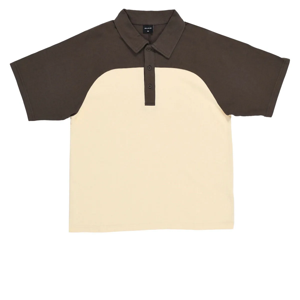Quasi Leslie Raglan Polo Shirt - Earth Multipocket Style Durable Texture