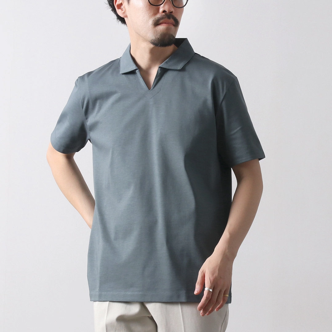 Trendy Comfort Fit Trendy popularity RE MADE IN TOKYO JAPAN / Dress Organic Cotton Skipper Polo Shirt