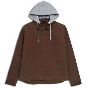 LightPadding Durable Corrosion Resistant Zippers CCS Heavy Canvas Insulated Work Jacket - Brown
