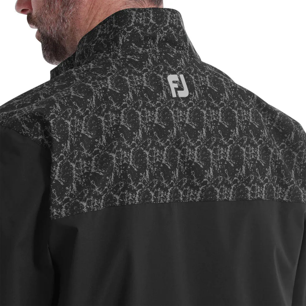 Eco Nice Breathable Technology FootJoy HydroLite Waterproof Jacket - Black/Marble Print