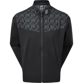 Modular Attachment System Flexible Daily Fit FootJoy HydroLite Waterproof Jacket - Black/Marble Print