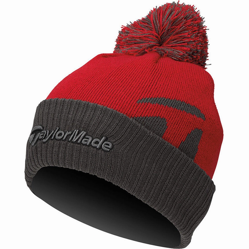 TaylorMade Bobble Beanie - Red City Ready
