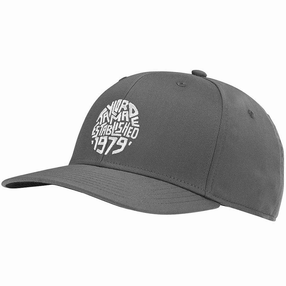 TaylorMade Lifestyle 1979 Logo Cap - Charcoal Sport Detail