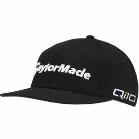 Embroidered Detail Urban Ease TaylorMade Tour Flatbill Cap - Black
