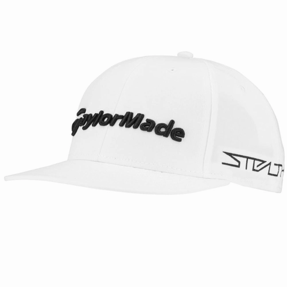 Leather Accent Active Essential TaylorMade Tour Flatbill Cap - White
