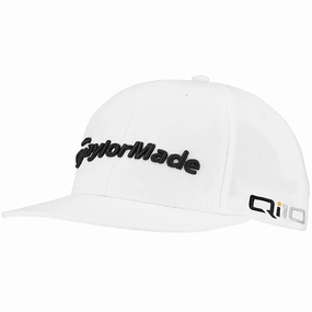 TaylorMade Tour Flatbill Cap - White Pop style