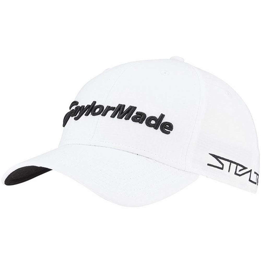 TaylorMade Tour Radar Cap - White Clean Silhouette high contrast