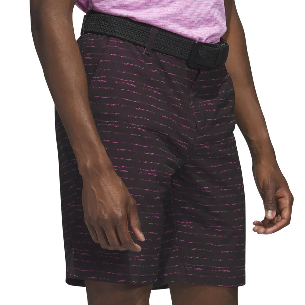 adidas Textured Shorts - Black/Lucid Fuchsia Contemporary Cut