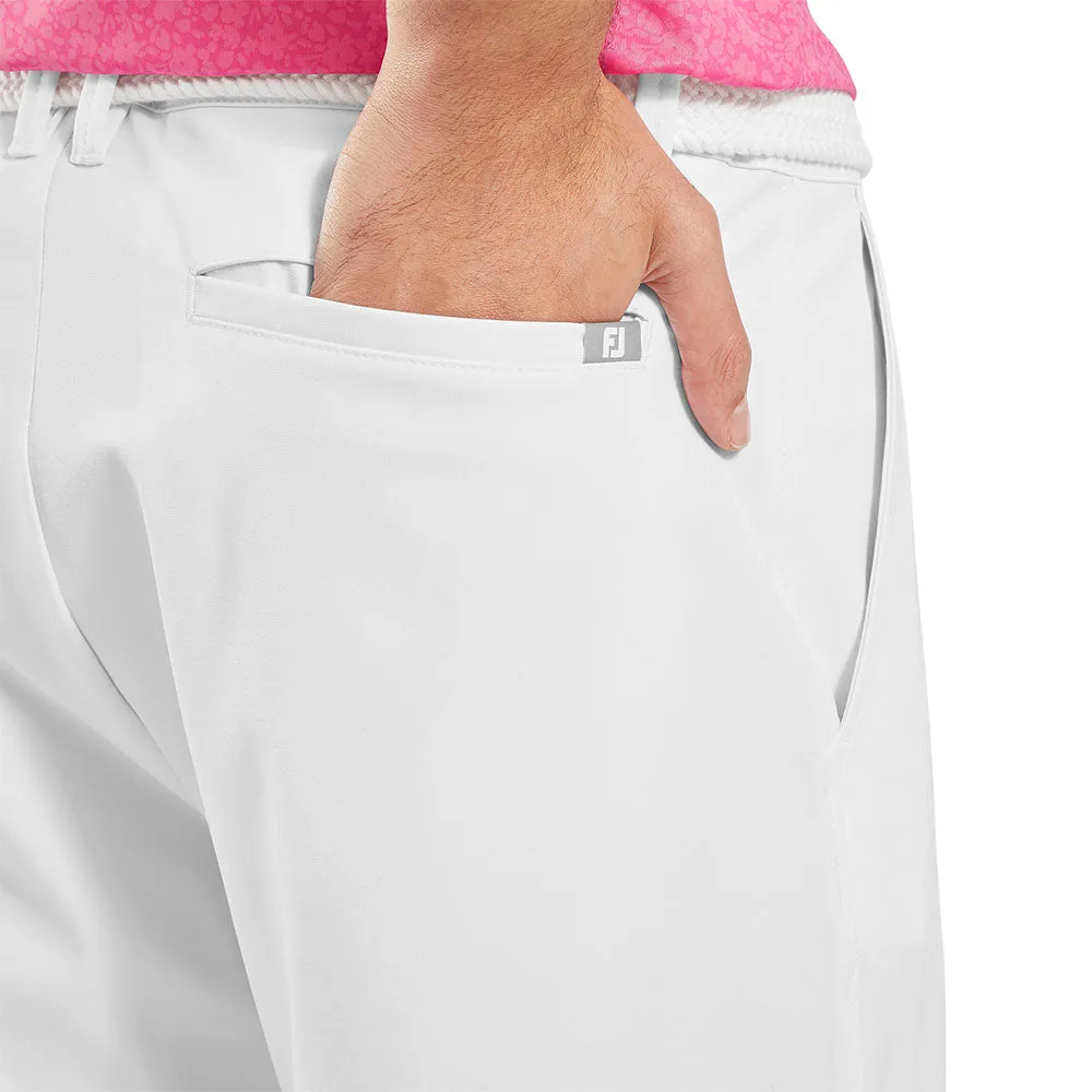 Hygienic Antimicrobial Layer Impact Absorbing Padding FootJoy Performance Taper Fit Shorts - White