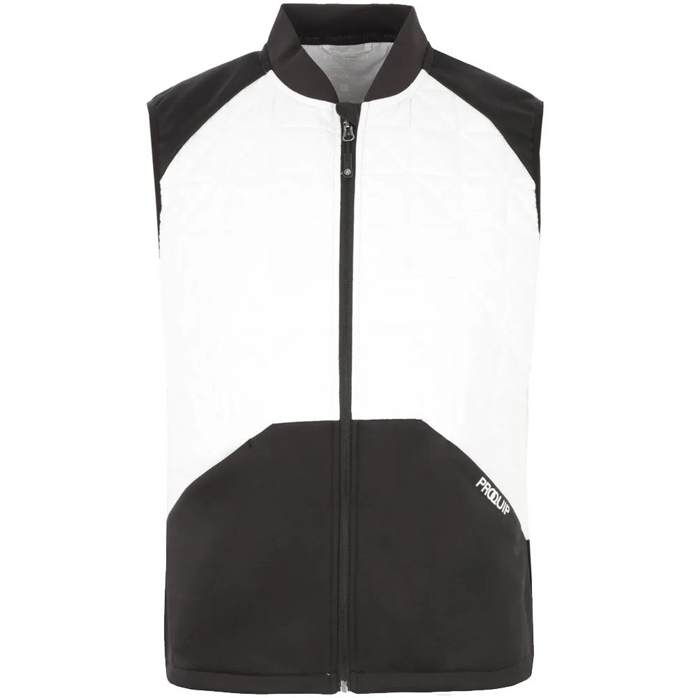 Comfortable Feel ProQuip Therma-Bora Quilt Gilet - Black/White