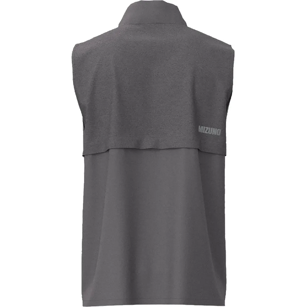 Mizuno Melange Reflect Gilet - Charcoal weekday look