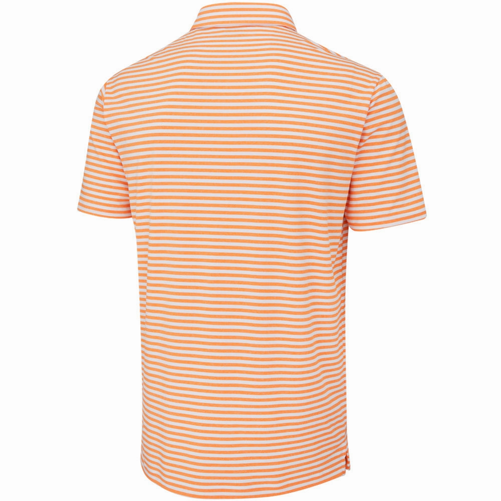 Versatile Wardrobe Piece FlexibleCollarOptions Ping Owain Polo Shirt - Tangerine/White