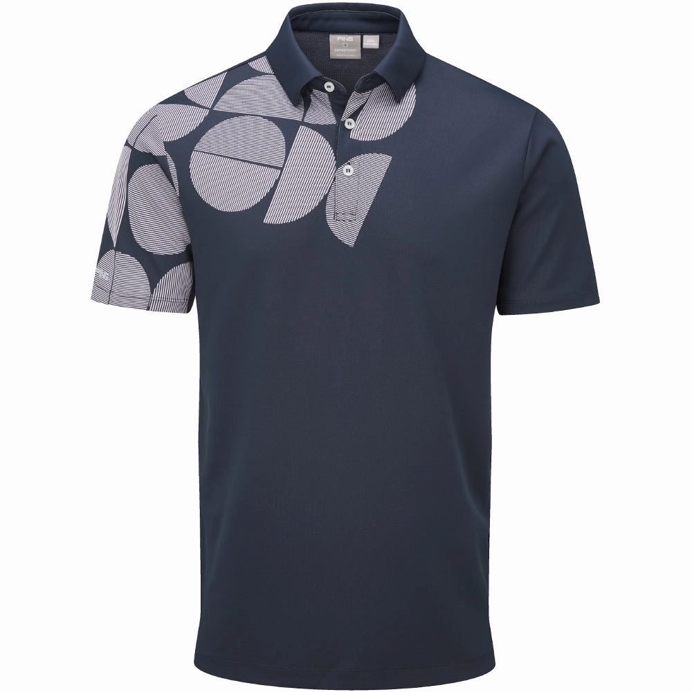 Ping Elevation SensorCool Polo Shirt - Navy Office Attire VintageWash