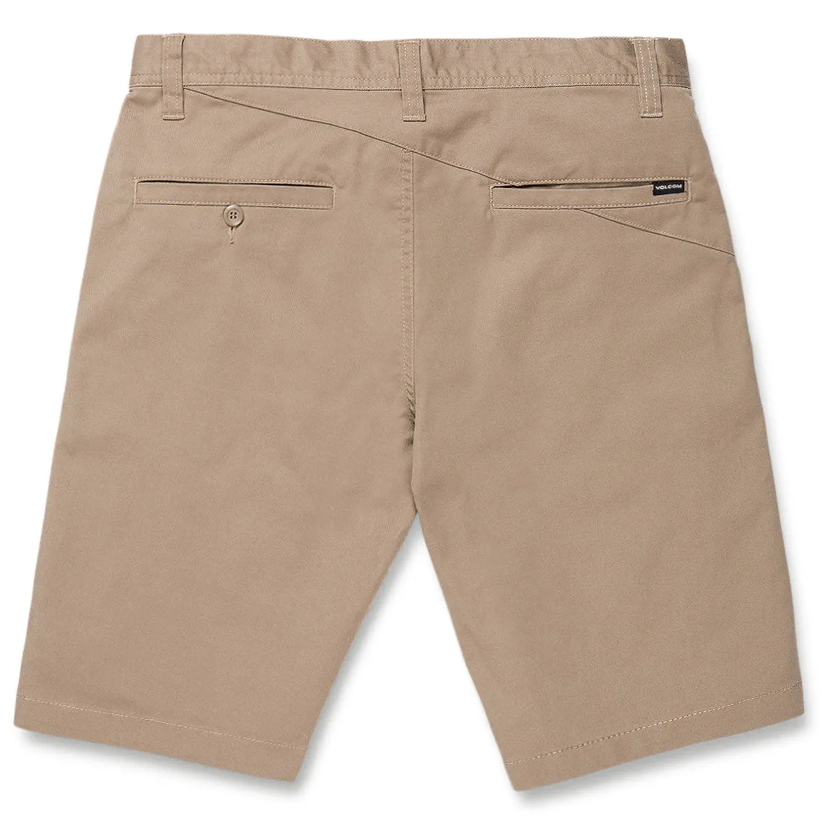 Contoured Cuff Design Volcom Frickin Modern Stretch 21 Shorts - Khaki