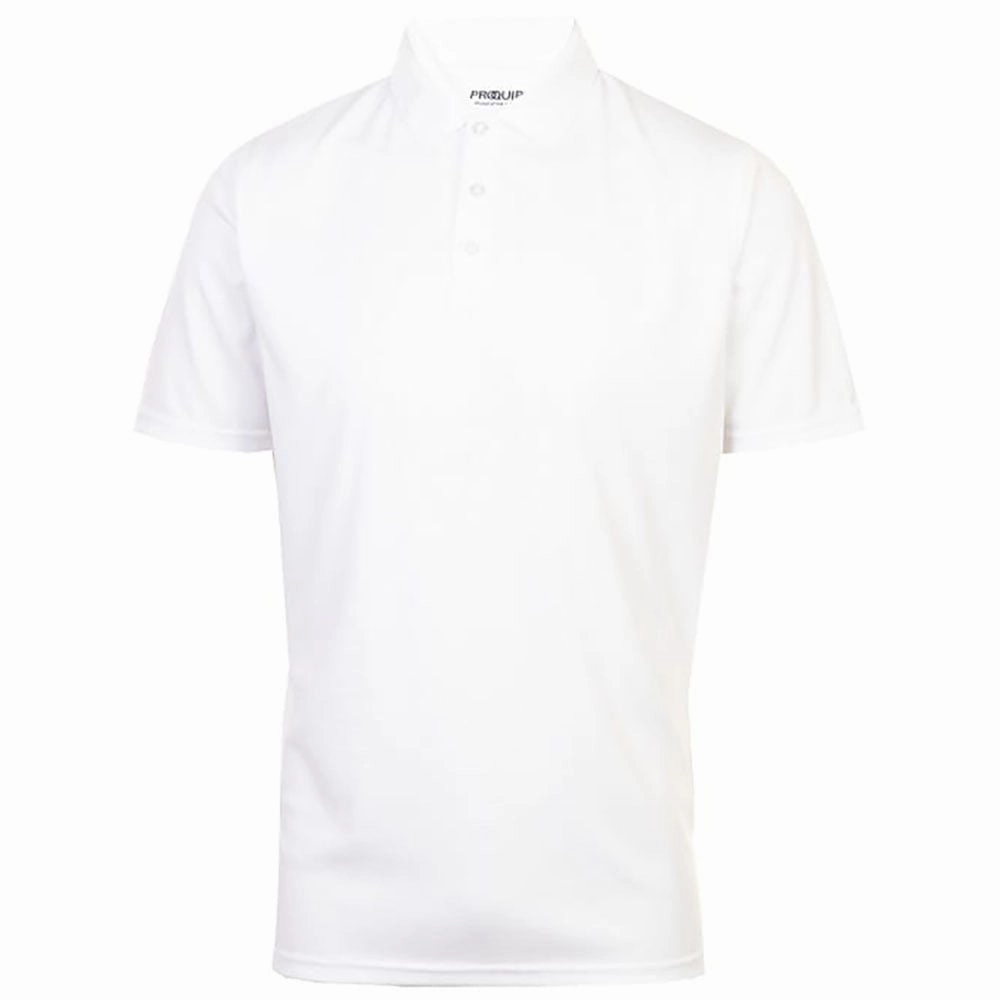 ProQuip Performance Pique Polo Shirt - White Summer Favorite