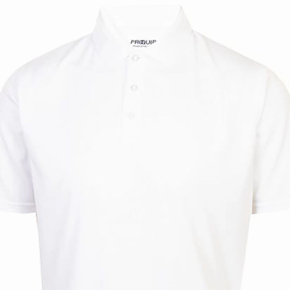 ProQuip Performance Pique Polo Shirt - White Retro nostalgia Street Outfit