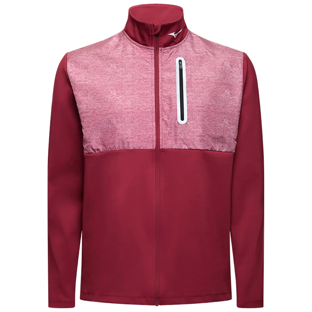 YKK Fasteners Mizuno Melange Reflect Jacket - Burgundy