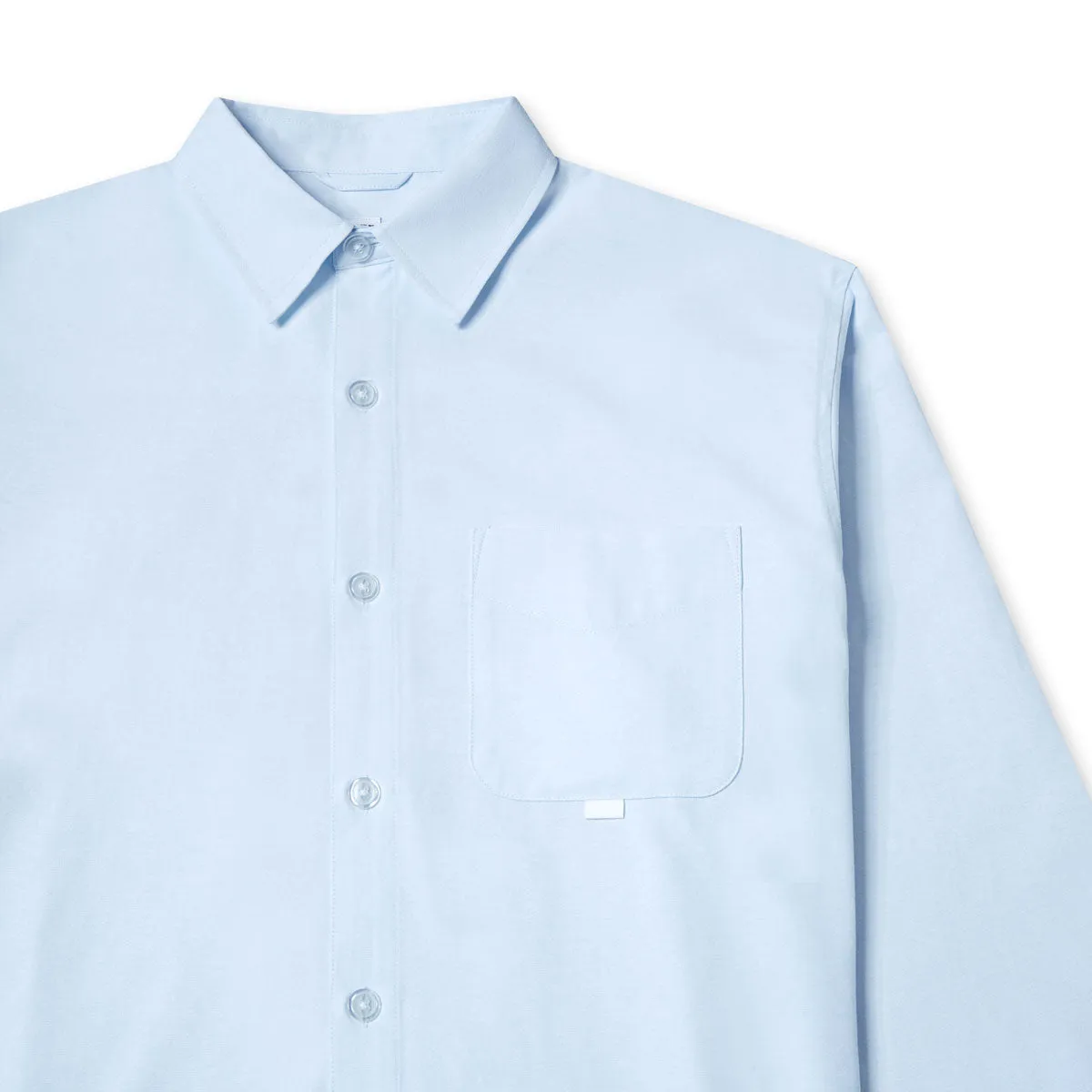 V-neck style CCS Box Oxford Shirt - Blue