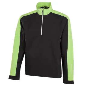 Hypoallergenic fabric Trendy Feel Galvin Green Adam 1/4 Zip Waterproof Jacket - Black/Fresh Green