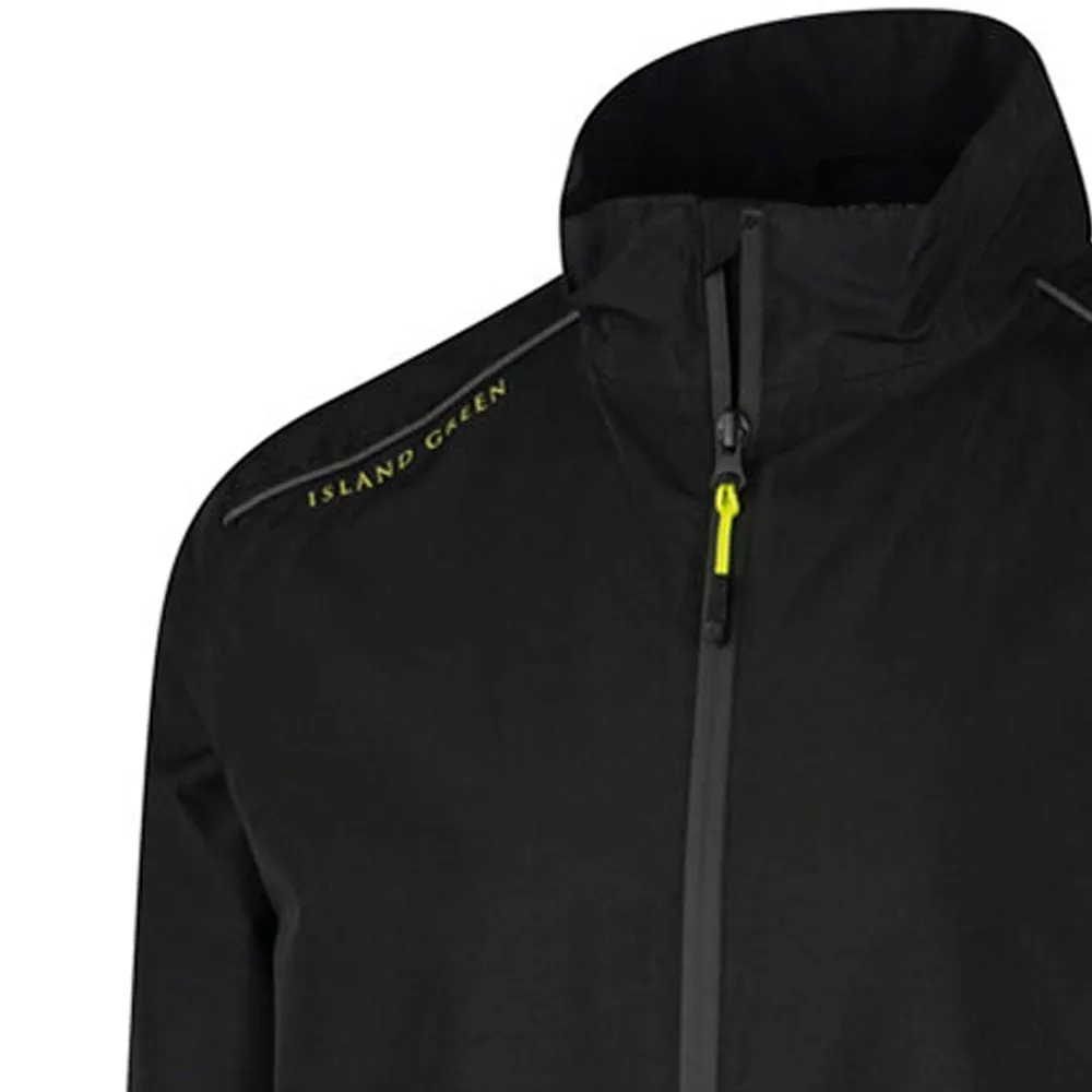 Sunday Walk Style Island Green Waterproof Jacket - Black