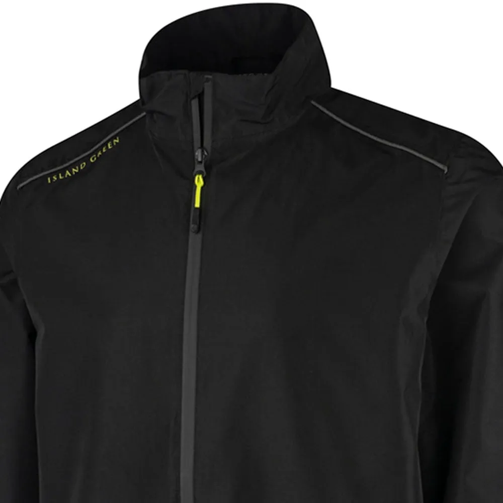 Island Green Waterproof Jacket - Black Weatherproof Construction