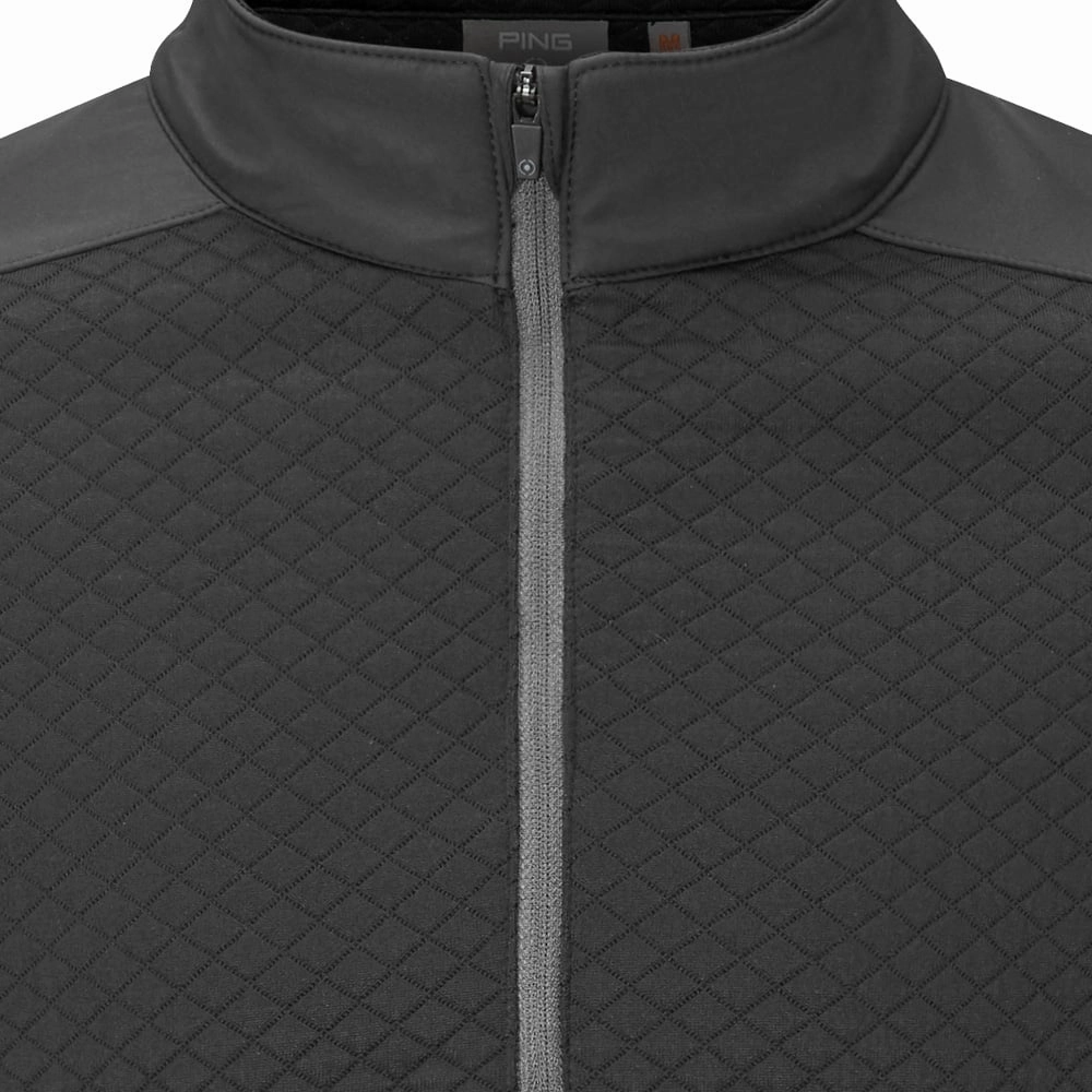 Bar Night Ping Marshall 1/2 Zip Pullover - Black