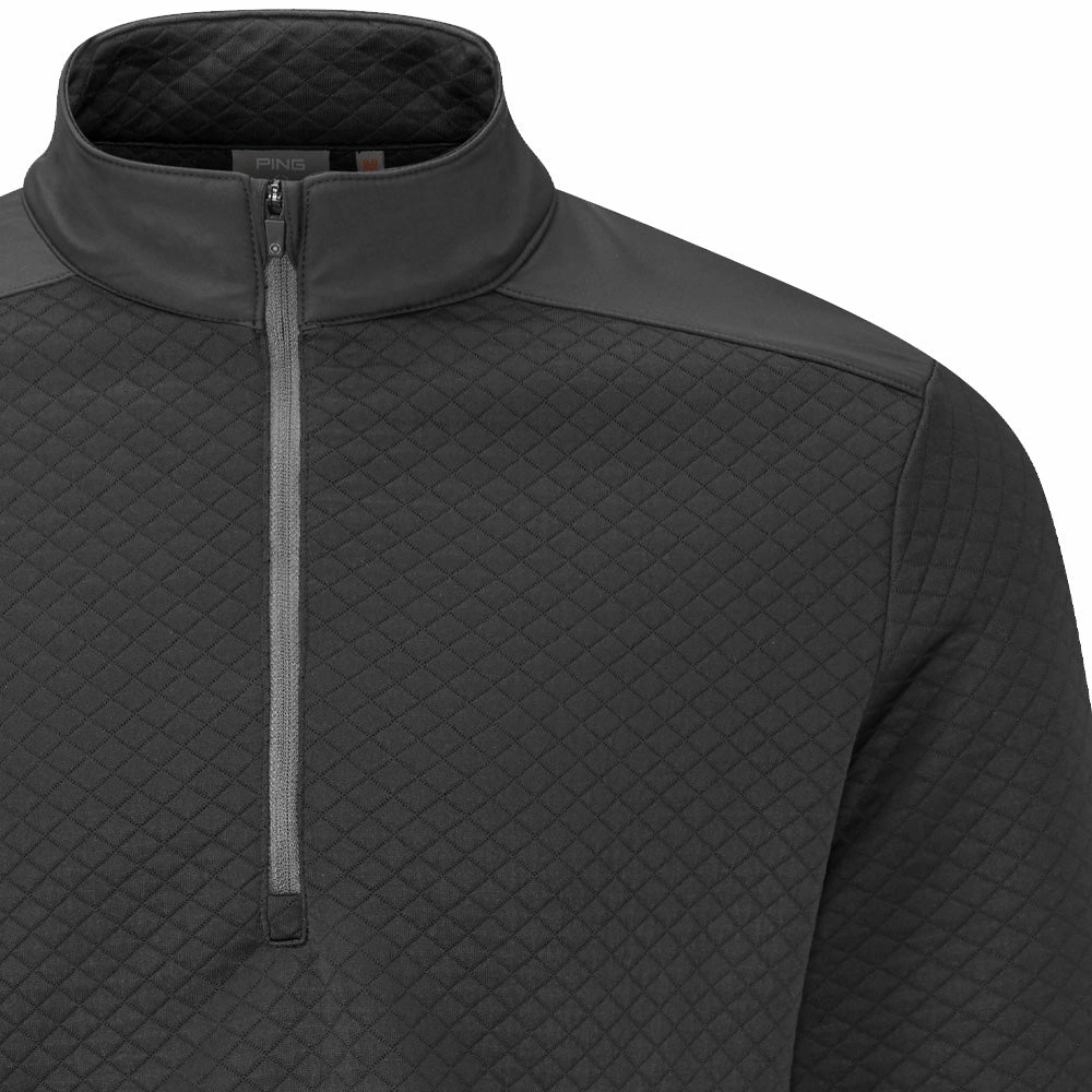 Casual Vibe Ping Marshall 1/2 Zip Pullover - Black