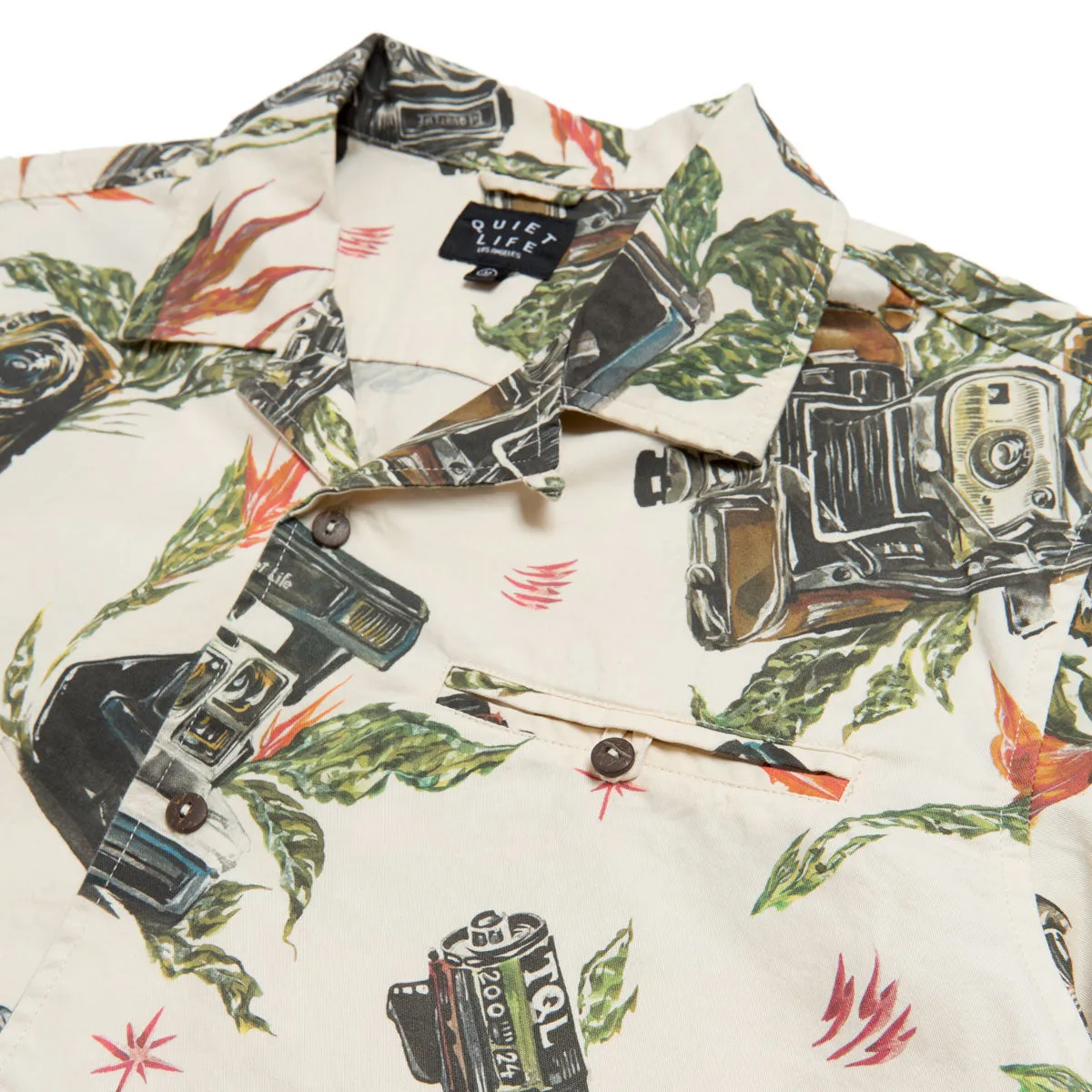 Seamless Shoulder The Quiet Life Swanski Button Down Shirt - Tan