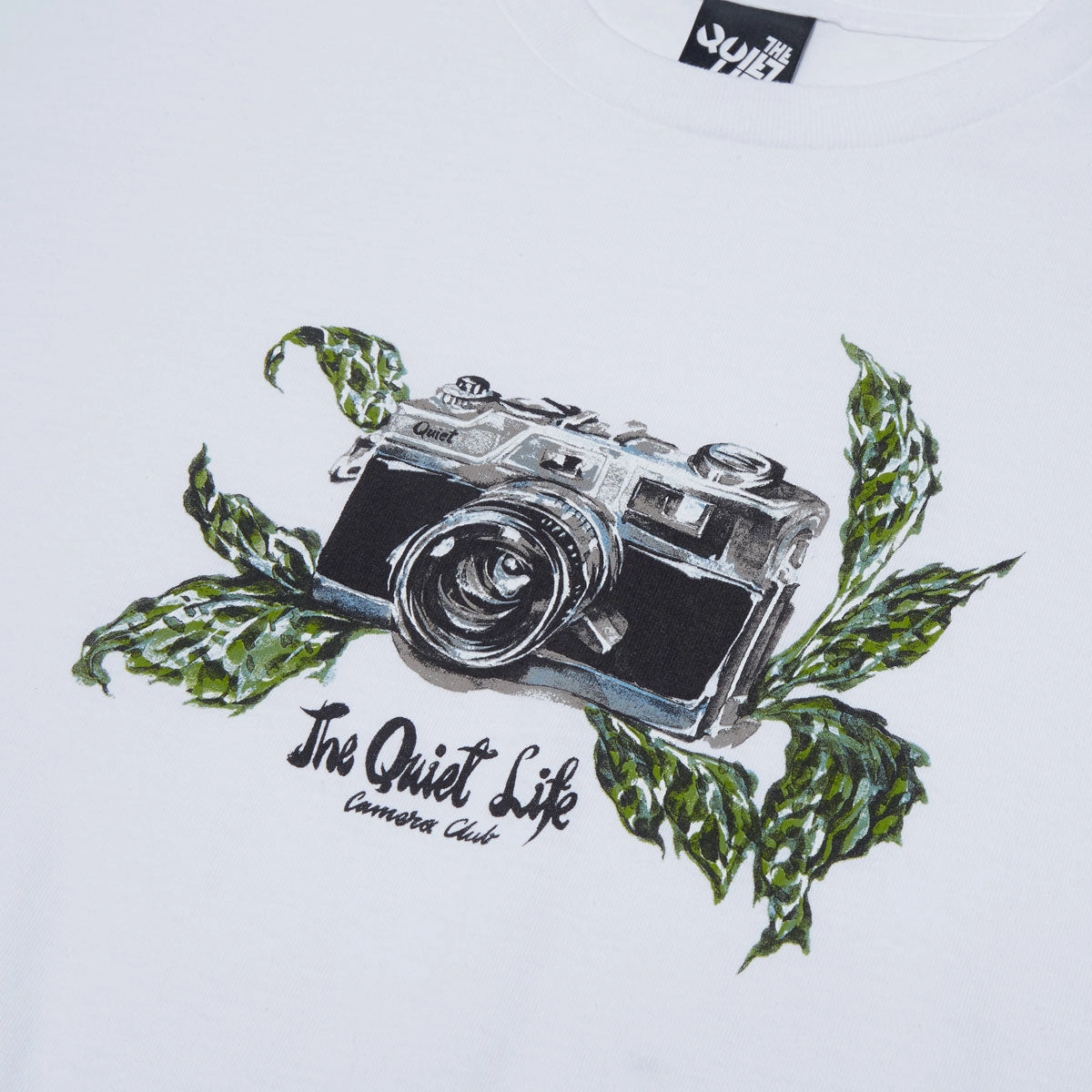 The Quiet Life Swanski Camera T-Shirt - White Stylish and Relaxed