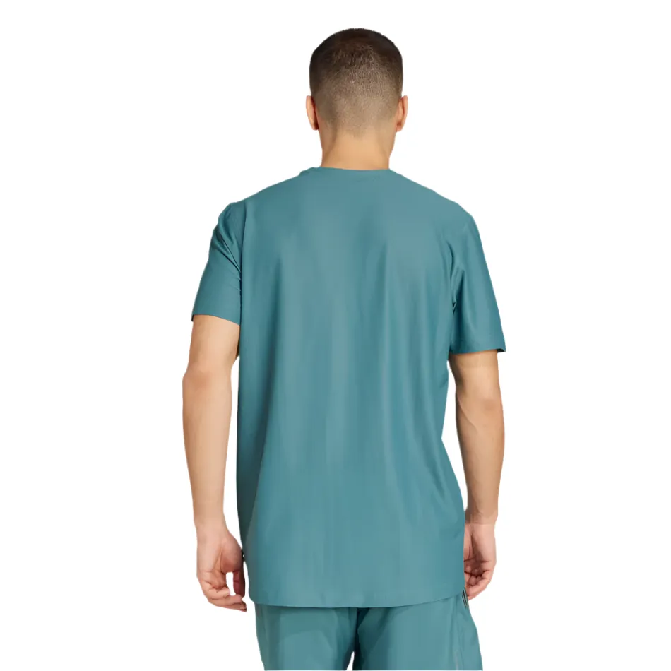 Adidas Men's Own The Run T-Shirt in Preloved Teal AW25 Stylish and Cozy Classic Design