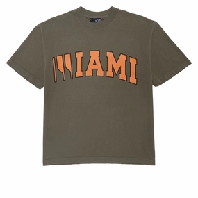 EDGLRD Miami T-Shirt - Army Organic Cotton Blend