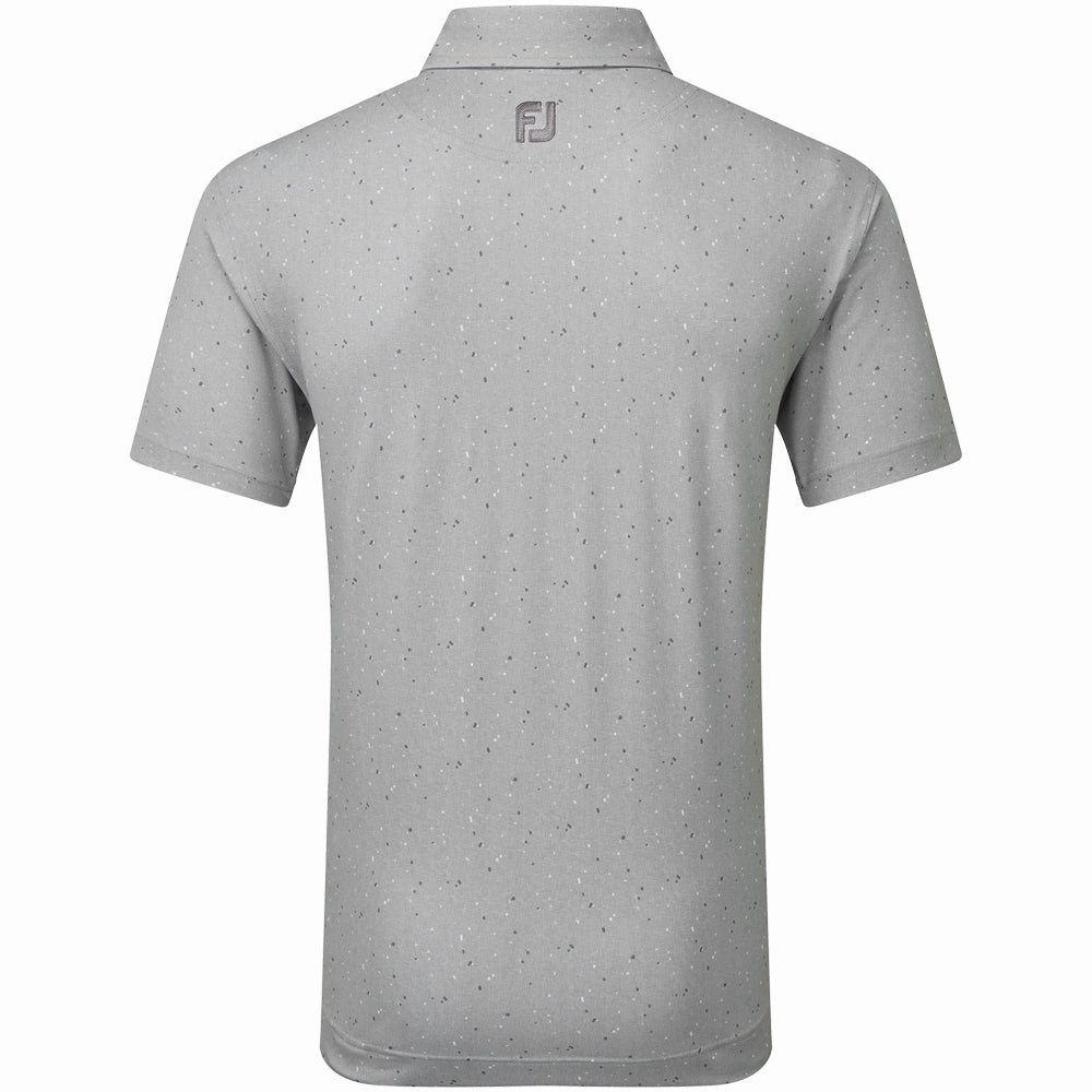 FootJoy Tweed Texture Pique Polo Shirt - Grey Cliff Versatile Option Seasonal Layer