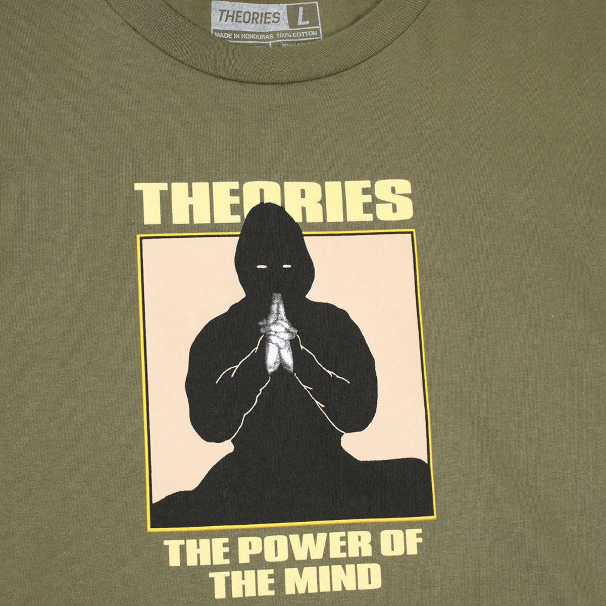 Theories Power Of The Mind T-Shirt - Olive Eco Friendly Material Breezy Design