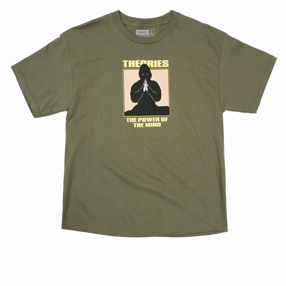 Theories Power Of The Mind T-Shirt - Olive Customer Favorite Minimalist Design
