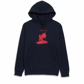 There My Pet Hoodie - Navy/Red/Black Flexible Cuff Design Cashmere combination